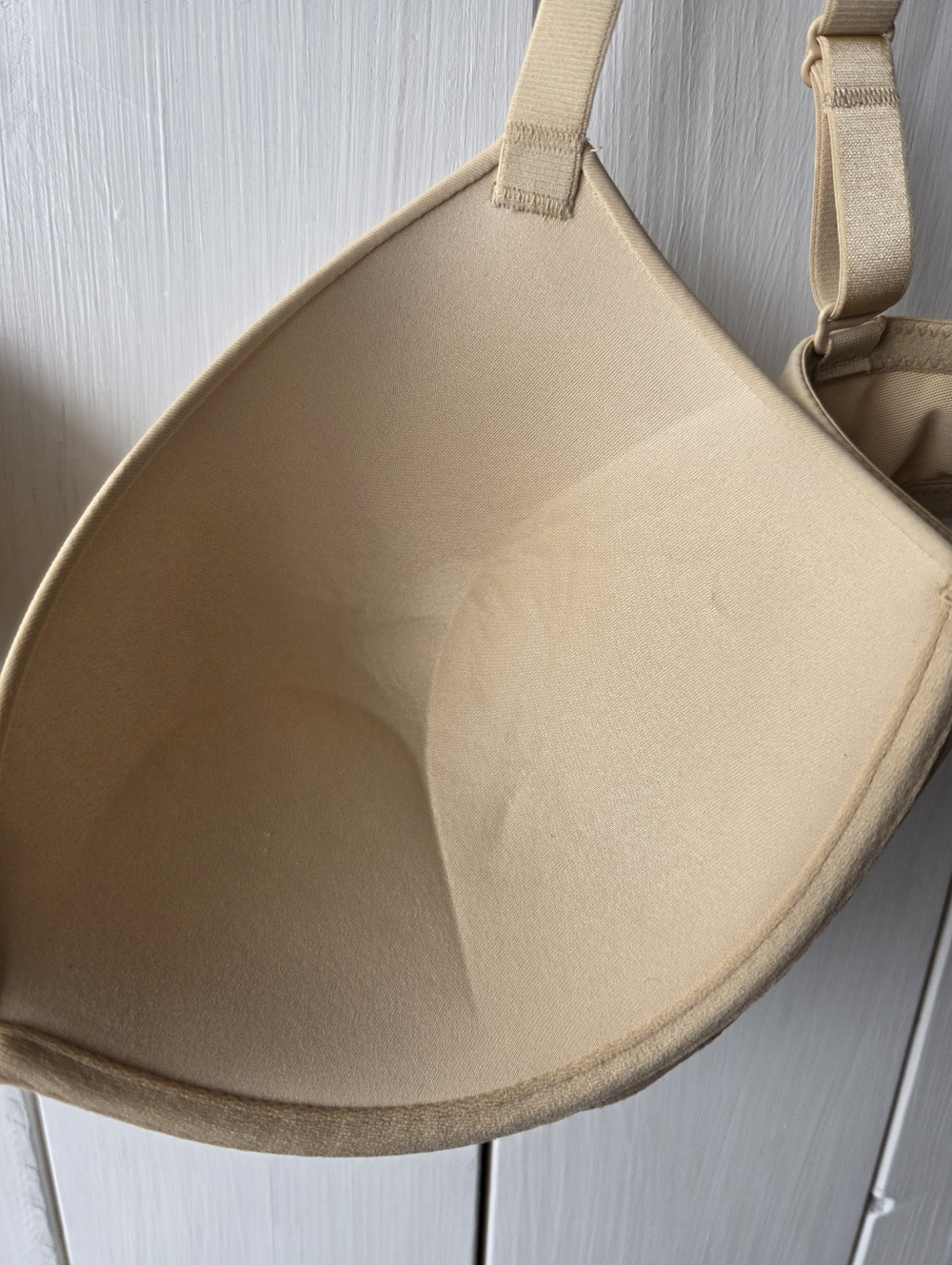 Wingslove Deep V Padded Push Up Bra with Underwire Nude NWT Size 34DDD - Picture 10 of 11